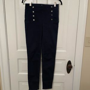 White House black market dark denim jeggings 0